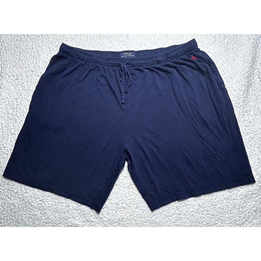 Polo Ralph Lauren Men Sleep Shorts Size 2X Navy Cotton Modal Pajama Lounge